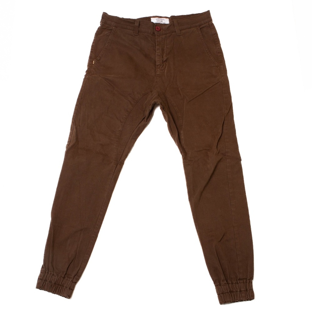 Golden Denim Mens Jogger size 32 Brown inseam 28.5 Made in USA.